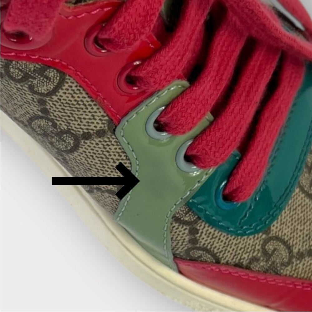 Gucci High-Tops with Red and Green Highlights - Picture 11 of 15
